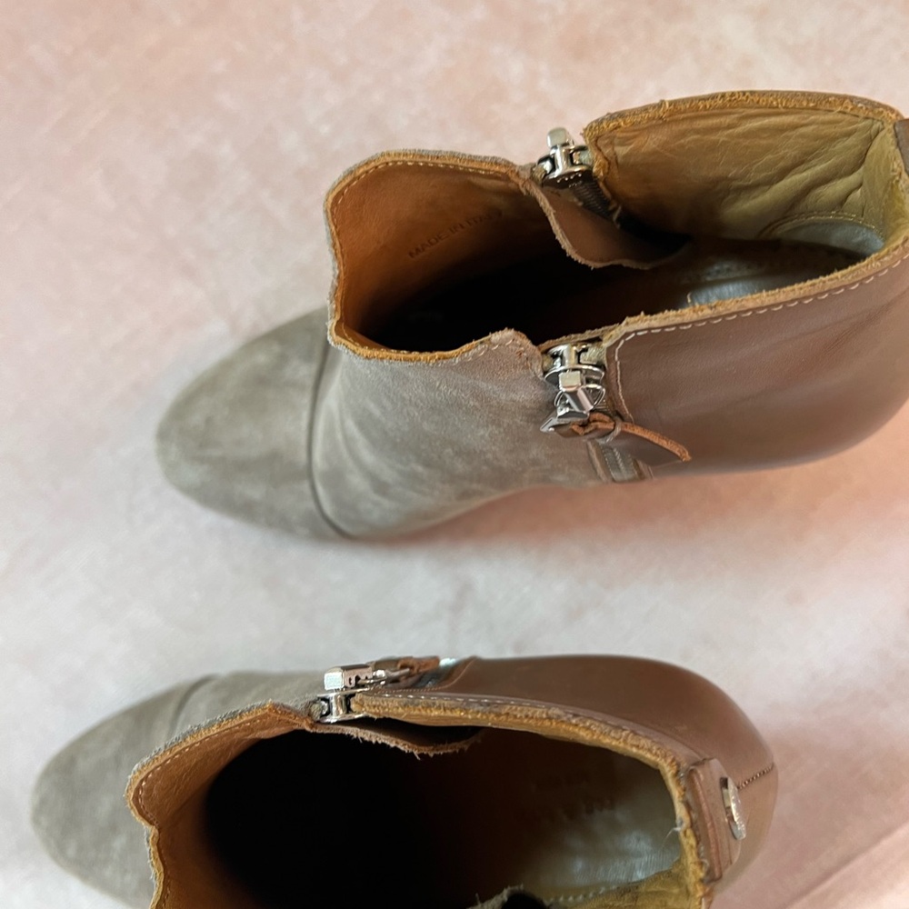 Rag & Bone Suede Booties In Stone And Tan, Eu Siz… - image 3